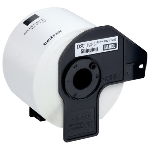 Brother DK-11202 Shipping/Visitor Labels 62 x 100mm - 300 Labels Per Roll