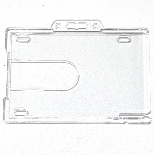 Crystal Clear Rigid ID Card Holder Horizontal - CH-IDCWHX187 - Pkt 100
