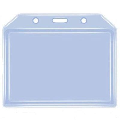 plastic card sleeves officeworks Clear Vinyl Card Holder Horizontal Clamshell CH-IDCW065H (50 Pack)