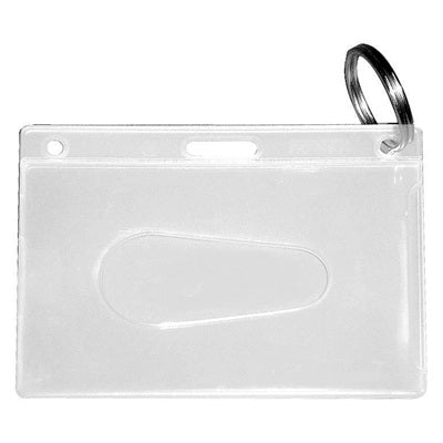 Fuel Card Holder Clear Closed Face With Ring CH-IDCWPC - Pkt 100