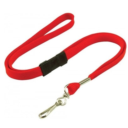 Red Lanyards With Swivel Clip  L-12S-RED (50 Pack)