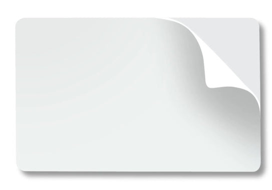 Plastic Backed Adhesive ID Card CR80 Size  - Pkt 100