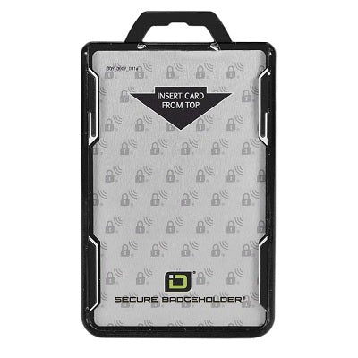 RFID Secure Single Card Holder Classic Black CH-RFIDCC - Pkt 10