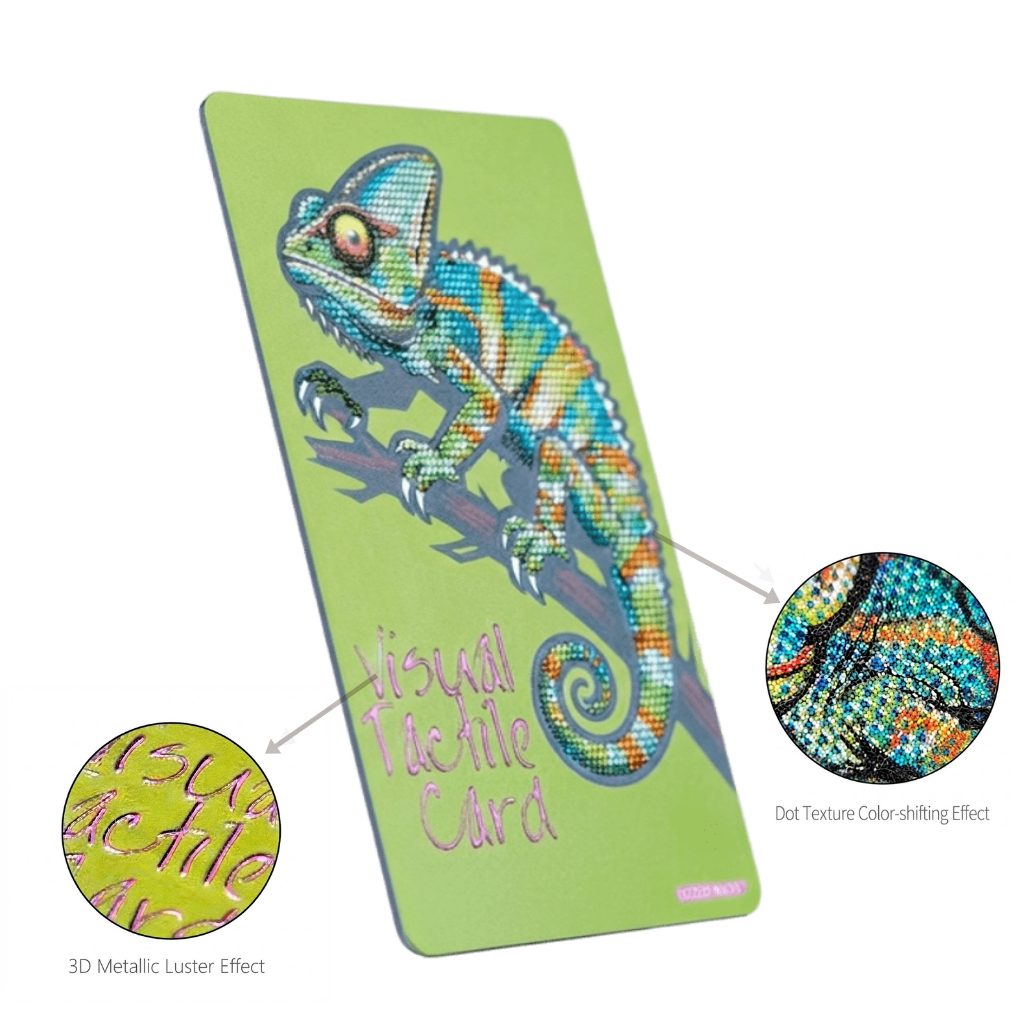 Personalised Shimmer Texture Cards – CR80 Size 100 Pack