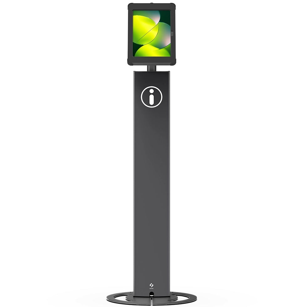 T Totem 10 - Tablet DISPLAY Fully Featured Enclosure Floor Stand / Kiosk