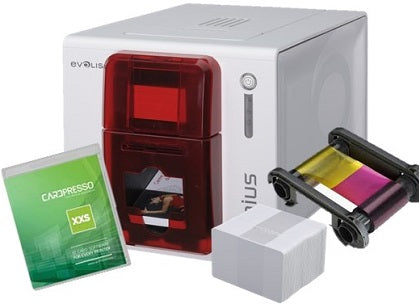Evolis Zenius Classic Single Sided USB ID Card Printer Bundle