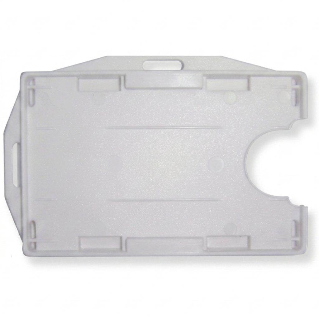 Dual Sided Heavy Duty White Card Holder CH-IDCW308W - Pkt 100