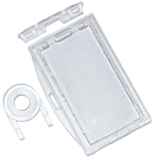 Clear / Frosted Lockable Universal ID Card Holder & Key CH-IDCW609B1 (50 Pack)