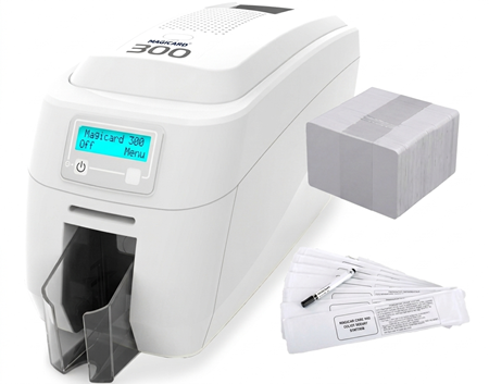 Magicard 300 ID Card Printer - Single Sided Printer Bundle