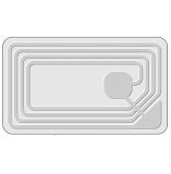 Adhesive Contactless Smart RFID 1K Classic Stickers Per Roll of 1000