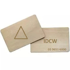 Wooden RFID Custom Printed Access Smart 1K Cards Pkt 100
