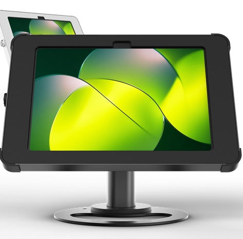 X Base Fully Featured Tablet Desk Mount Enclosure with Free Standing Base