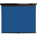 Retractable Backdrop in Royal Blue. Can be wall or ceiling mounted.