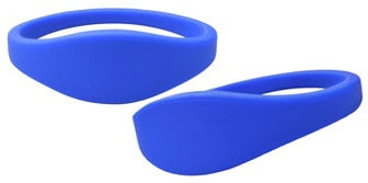 MIFARE Classic 1K 65mm Blue Silicone Wristband from idcwonline.