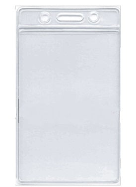 Reinforced plastic ID card holder for portrait ID cards from idcwonline.
