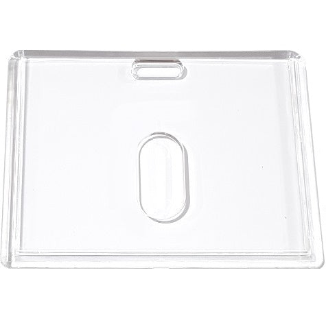 Clear ID Card Holder Landscape with Thumb Slide CH-IDCW847H - Pkt 100