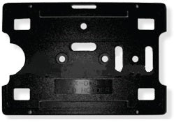 Black rigid universal card holder from idcwonline.