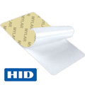  HID UltraCard 82267 CR80 Mylar Backed Adhesive White Plastic ID Card