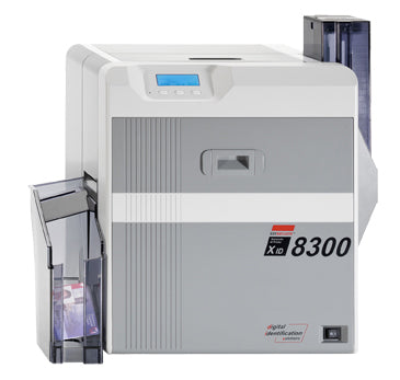 Matica XID8300 Dual Sided ID Card Printer with USB, Ethernet, Magnetic Stripe & Smartcard Encoding from idcwonline.