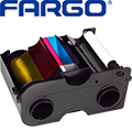 HID FARGO 45000 YMCKO five panel ribbon for Fargo DTC1000 single-sided ID Card Printer.