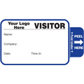 Visitor Pass Registry Book with 500 Tab Expiring Badges. Valid today void tomorrow.