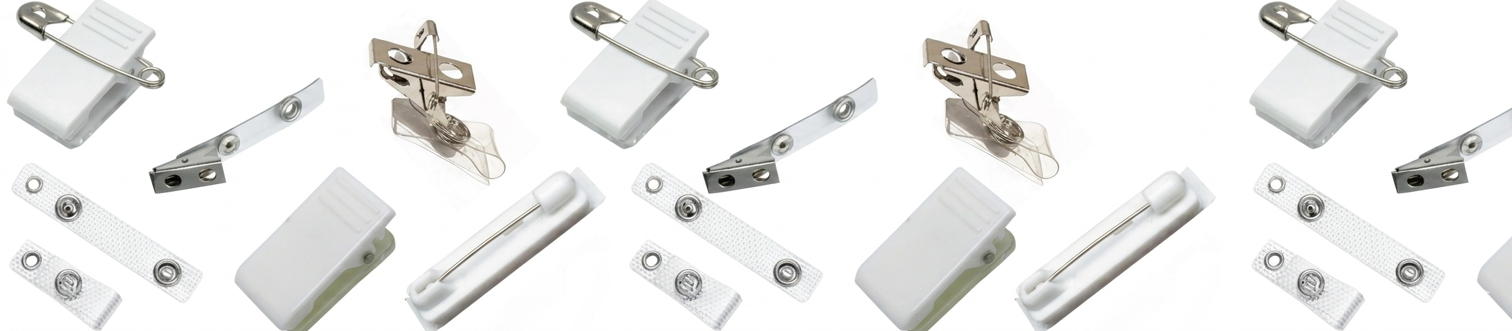 Clips and Straps for Plastic ID Card Holders