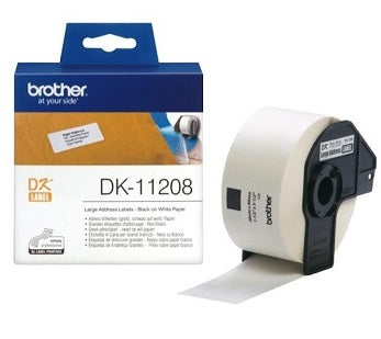 Brother DK-11208 Address Labels 38x90mm-  400 Lables Per Roll