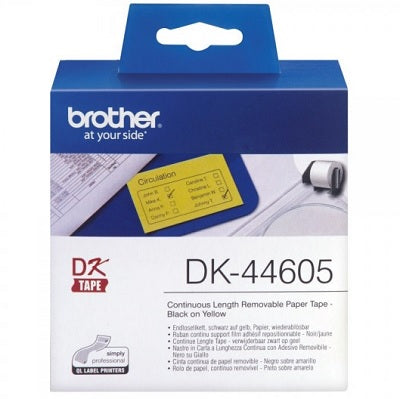 Brother DK-44605 Adhesive Continuous Yellow Label Roll