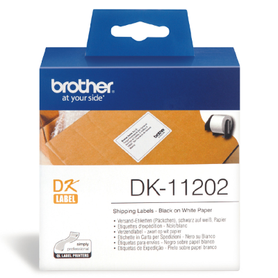 Brother DK-11202 Shipping/Visitor Labels 62 x 100mm - 300 Labels Per Roll