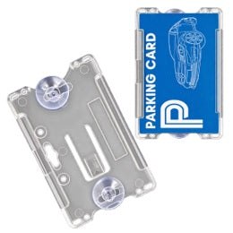 Car Windshield Parking Card Holder with Suction Cup
