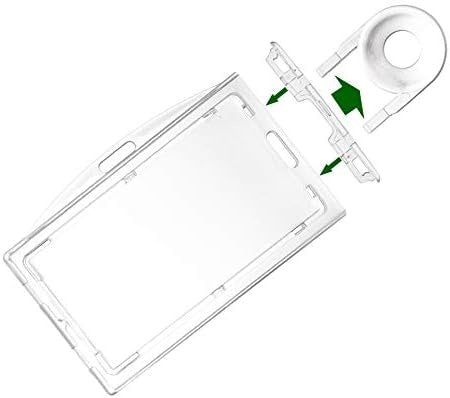 Clear / Frosted Lockable Universal ID Card Holder & Key CH-IDCW609B1 (50 Pack)