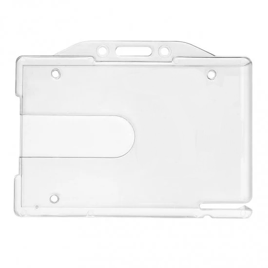 Crystal Clear Rigid ID Card Holder Horizontal - CH-IDCWHX187 - Pkt 100