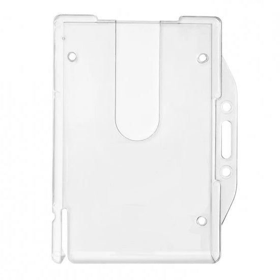 Crystal Clear Rigid ID Card Holder Horizontal - CH-IDCWHX187 - Pkt 100