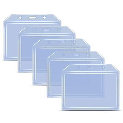 Clear Vinyl Card Holder Horizontal Clamshell  CH-IDCW065H (50 Pack)