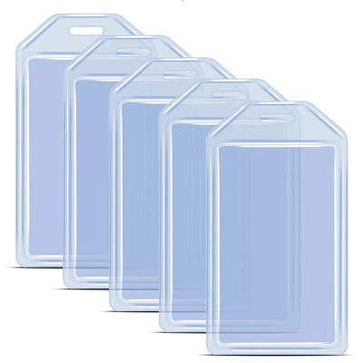 Clear Vinyl Card Holder Vertical Clamshell  CH-IDCW065V (50 Pack)