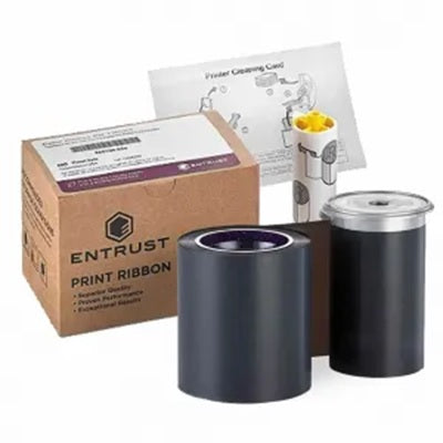 Entrust Sigma 525900-001-S78 Black Standard/Food Safe Print Ribbon - 1500 Prints
