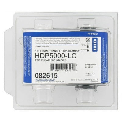 HID® FARGO® 82615 Clear 0.25mil Overlaminate - 500 Imprints
