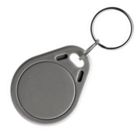 RFID Key Fob MIFARE NXP Classic 1K S50 Grey - Pkt 20