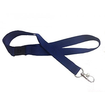 Lanyards With Heavy Duty Swivel Claw Clip Premium Navy Blue L-15S-Navy (50 Pack)