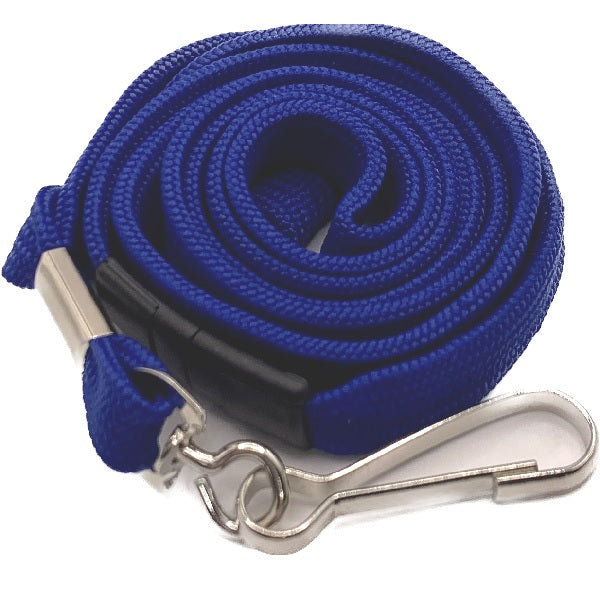 Lanyards Blue with Swivel Clip  L-12S-Blu (50 Pack)