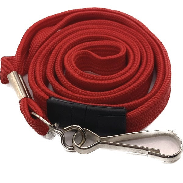 Red Lanyards With Swivel Clip  L-12S-RED (50 Pack)