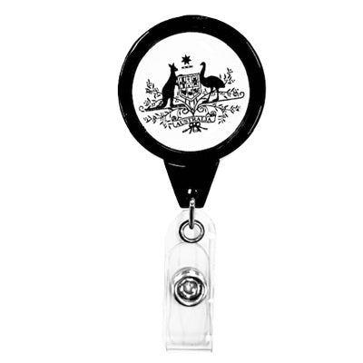Australian Government Logo Anti-Twist Retractable Badge Reel CH-IDCWMRG3 (50 Pack)