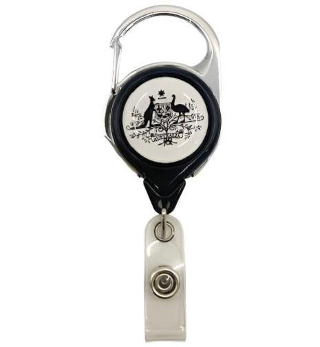 Australian Government Carabiner Anti-Twist Retractable ID Badge Reel C