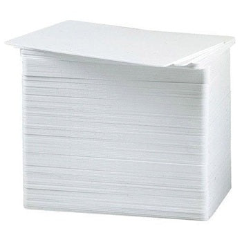 Standard White PVC Cards .76mm PVC Plain White CR80 - (500 Pack)