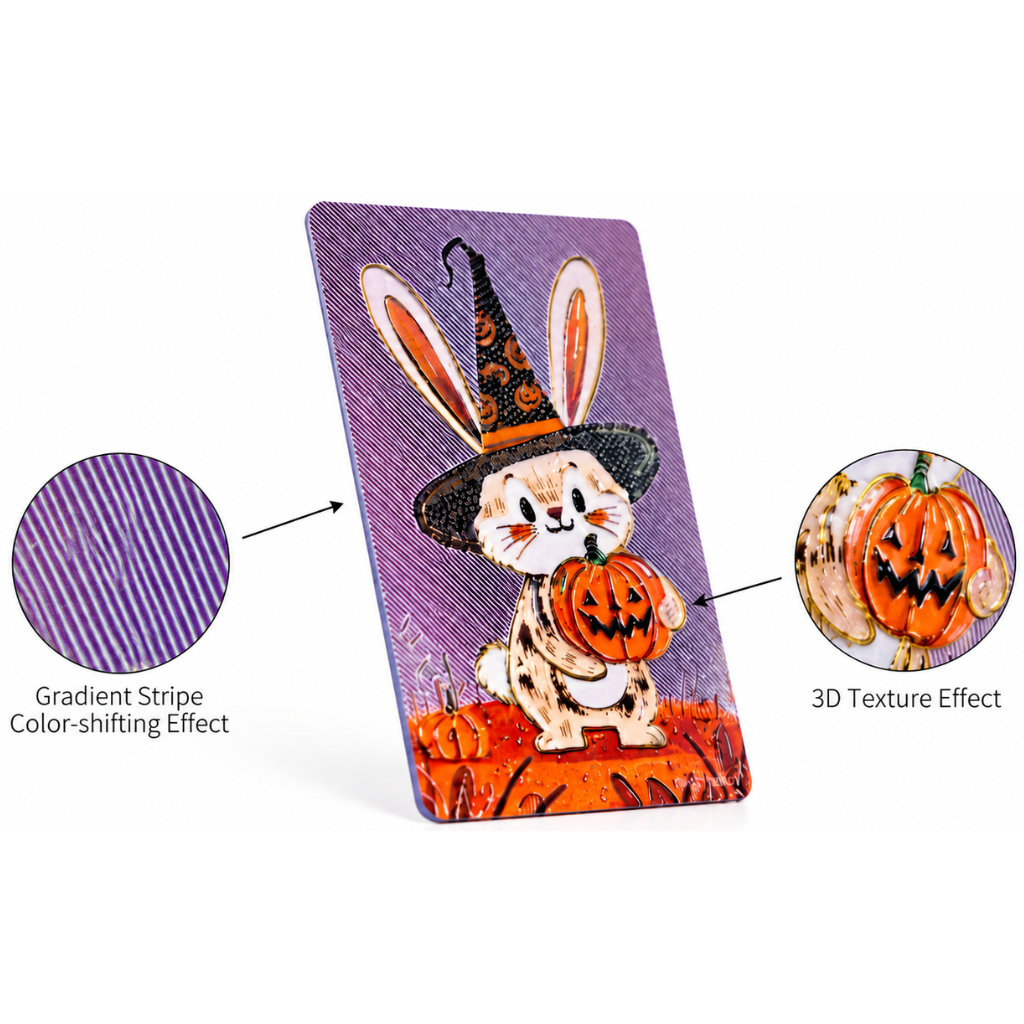 Personalised Shimmer Texture Cards – CR80 Size 100 Pack