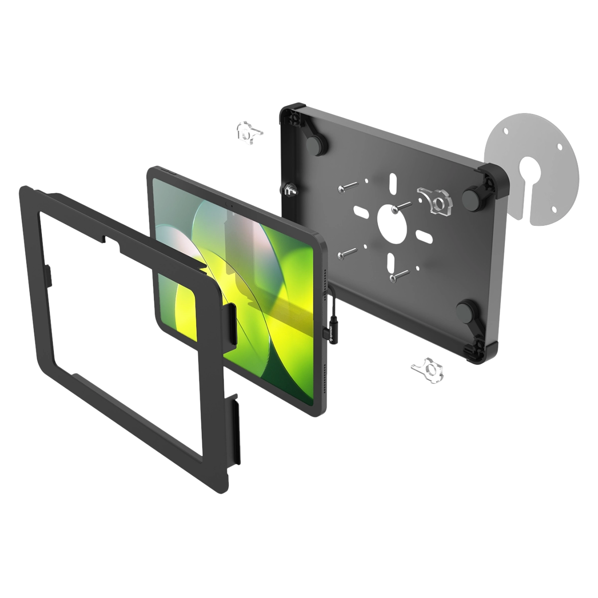 X-Panel Flat Wall Mount Lockable Tablet Enclosure