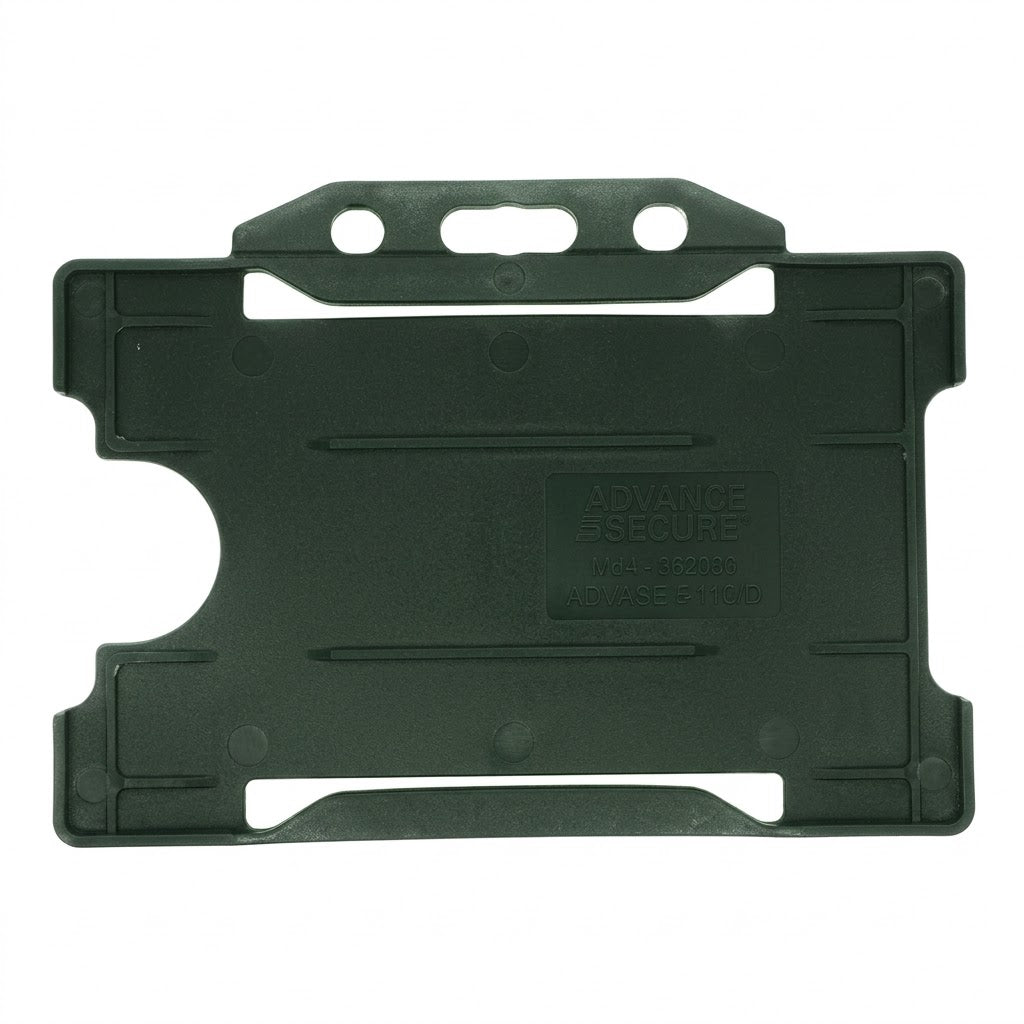 Biodegradable Rigid ID Card Holder Single Landscape Black - Pack of 100