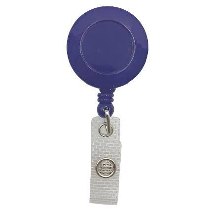 Blue Round Heavy Duty Retractable ID Badge Reel CH-IDCWMR Blue (100 Pack)