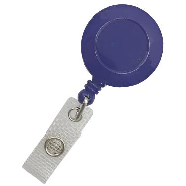 Blue Round Heavy Duty Retractable ID Badge Reel CH-IDCWMR Blue (100 Pack)