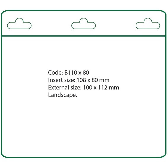 Flexible Landscape Card Holder CH-B-110x80MM (50 Pack)